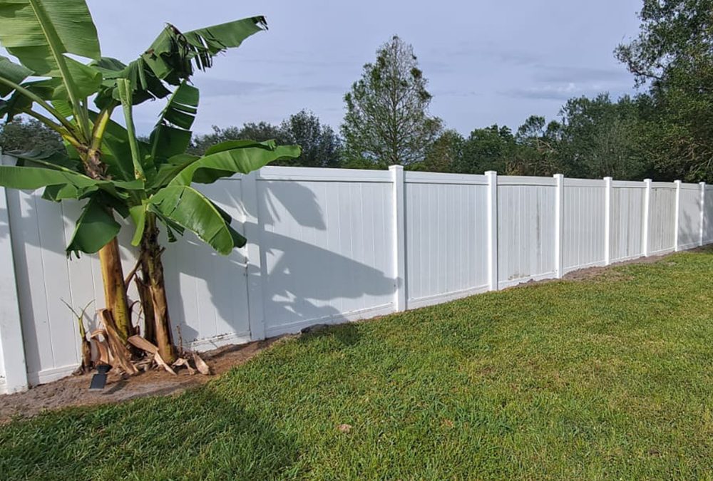 Fort Myers, FL – PVC Fence Repair Post Hurricane Ian – After Photos