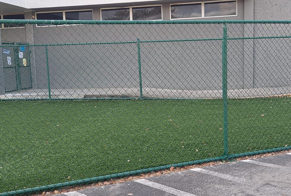 Playground Vinyl Chain Link Fence Repair – Oakland Park, FL