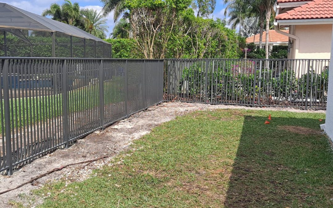 4′ Bronze Mechanical Aluminum Fence/Gate – Weston, FL