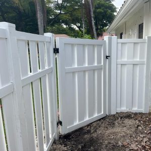 Shadowbox PVC Fence
