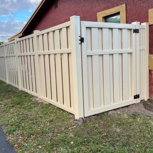 Shadowbox PVC Fence