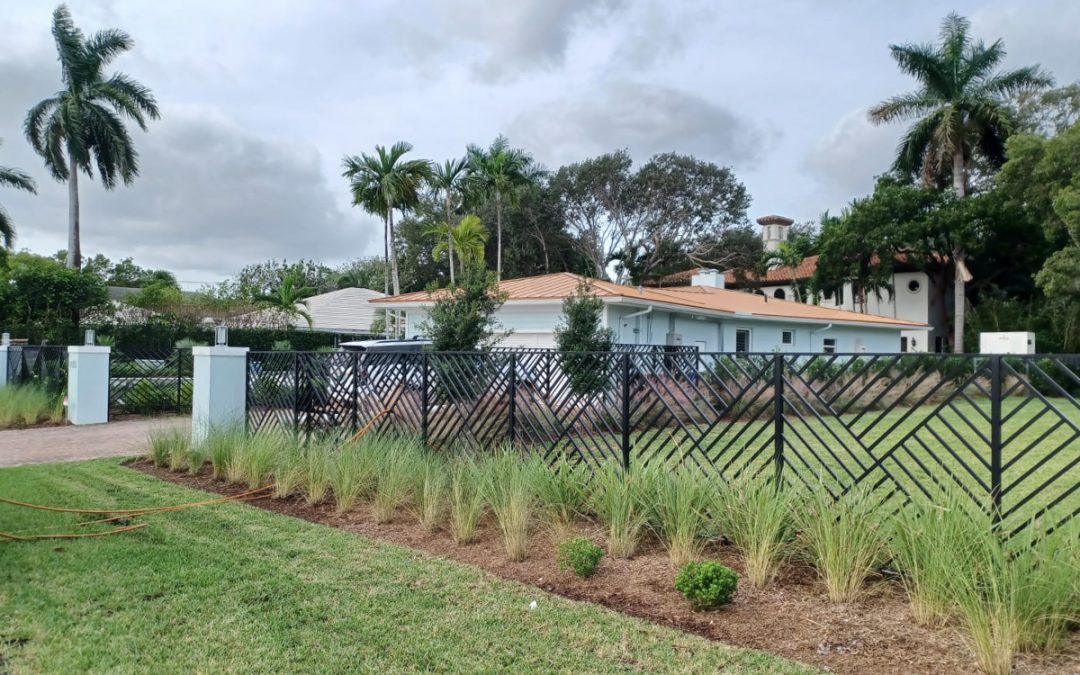 Custom Aluminum Fence Installation