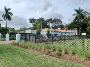 Custom Aluminum Fence Installation