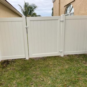 PVC Privacy Fence Installation