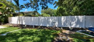 PVC Privacy Fence Installation