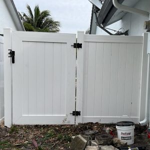 PVC Privacy Fence Installation