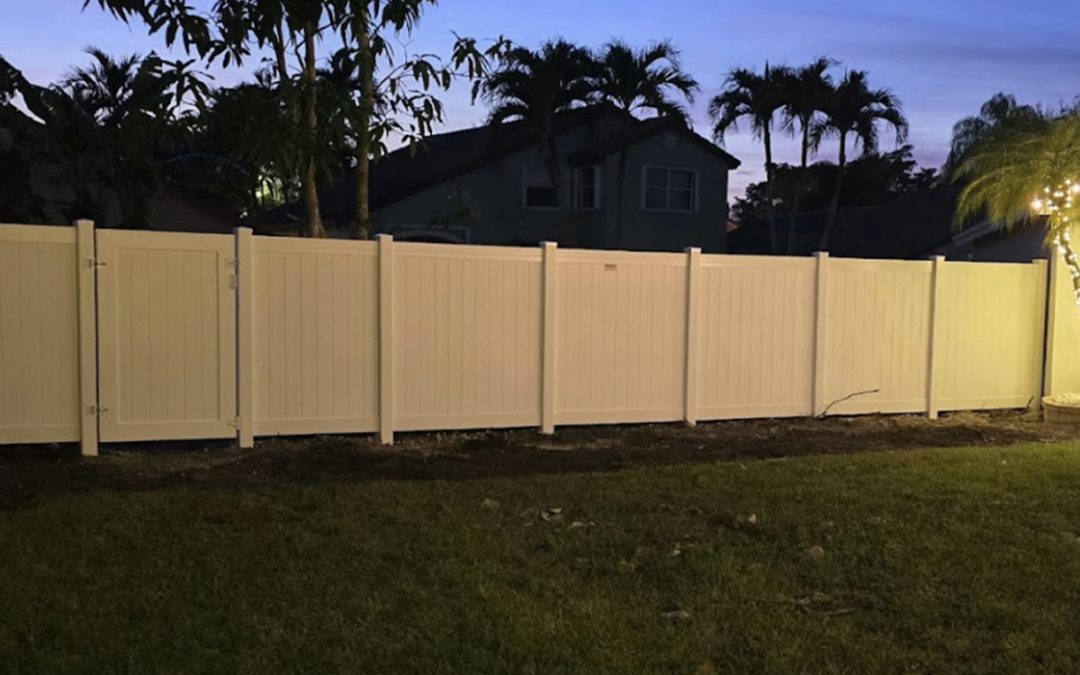PVC Fence – PVC Fence Installation – Customer Review – Broward County Fence Installation – Residential Fence Installation