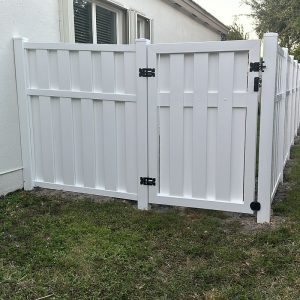 Shadowbox PVC Fence