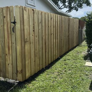 Board on Board Fence in Coconut Creek