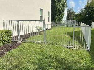 Mechanical Aluminum Fence Addition in Hollywood