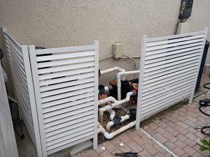 Weathered Aspen PVC Privacy Fence