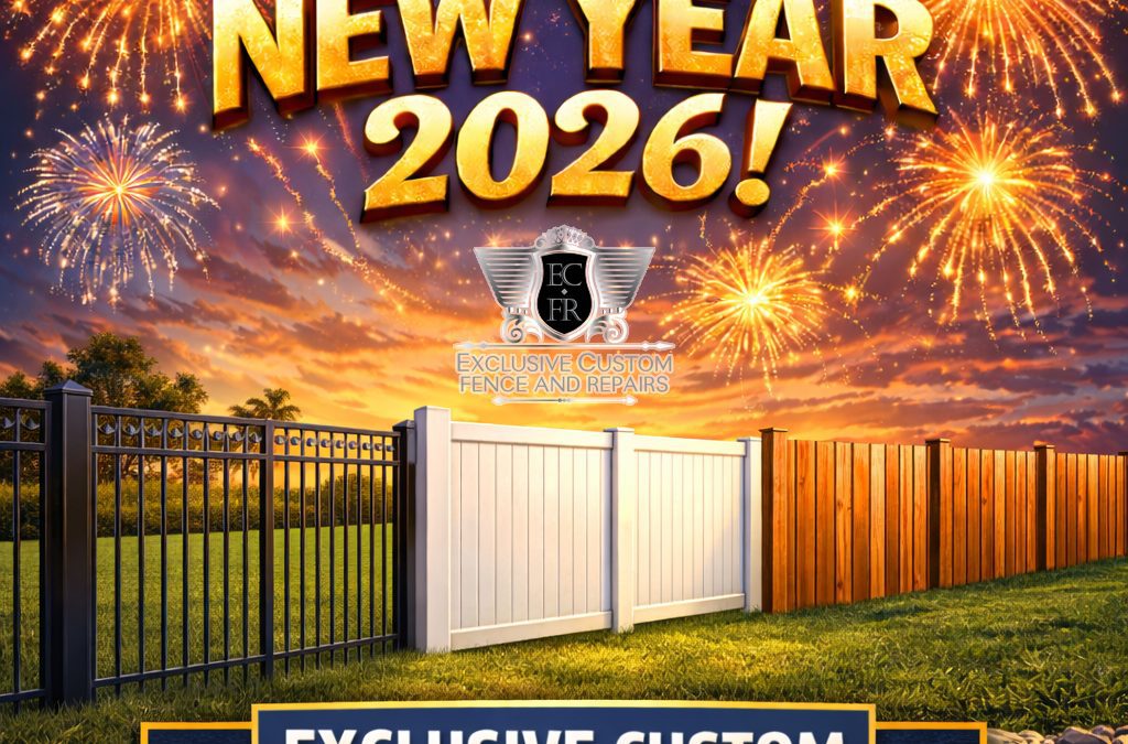 Happy New Year from Exclusive Custom Fence & Repairs!