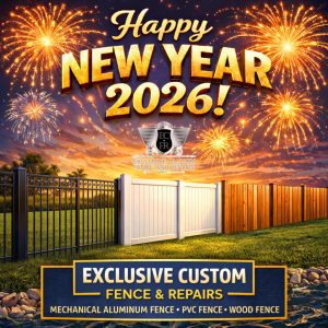 Happy New Year from Exclusive Custom Fence & Repairs!