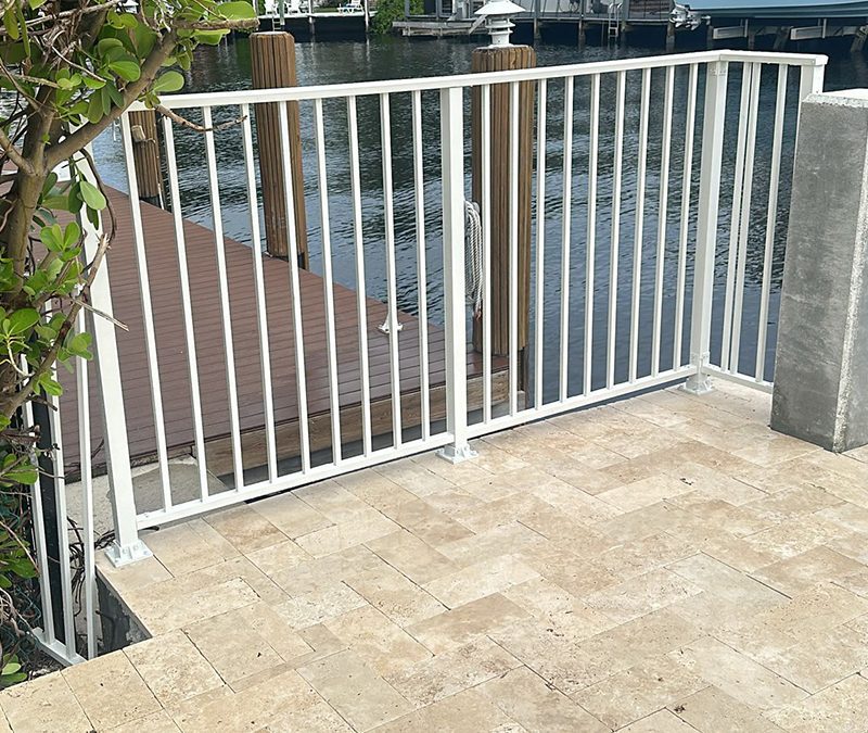 Mechanical Aluminum Fence in Fort Lauderdale